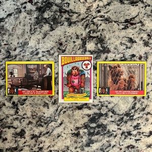 1987 Topps ALF cards. Slightly worn, but these cards are Rare at this point.